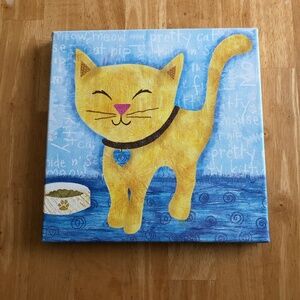 Meow Kitty Canvas Art